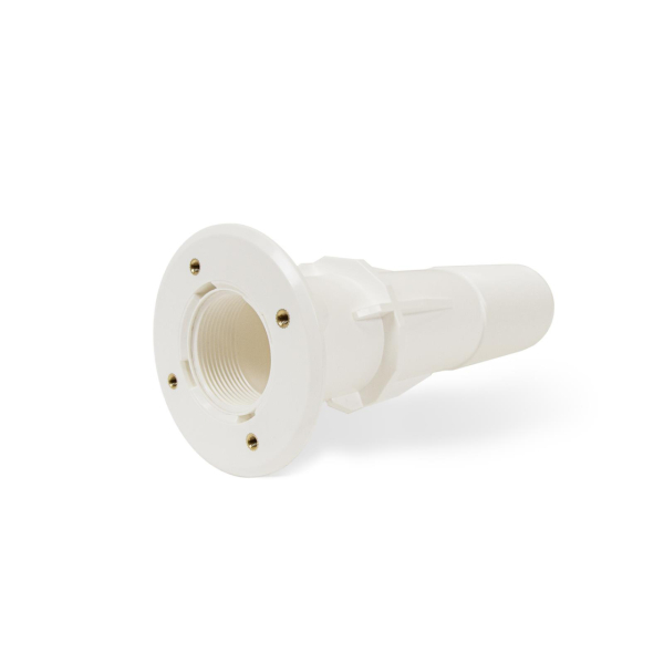 Trend Mauerdurchführung für Folien- & Betonbecken | 2" AG | Gewindehülsen | Weiß